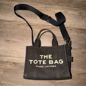 Marc Jacobs Black Canvas Tote Bag